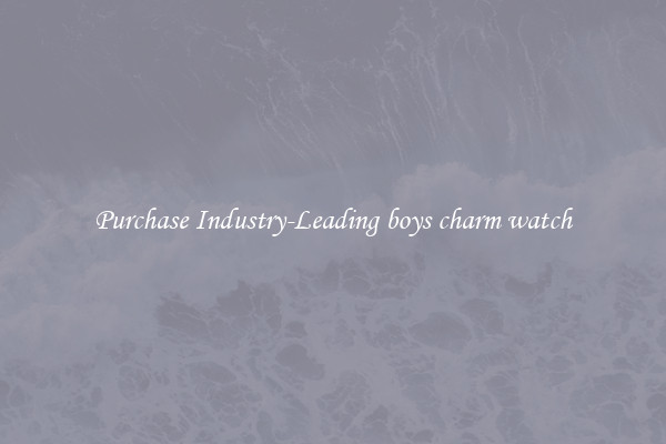 Purchase Industry-Leading boys charm watch