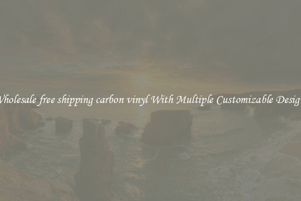 Wholesale free shipping carbon vinyl With Multiple Customizable Designs