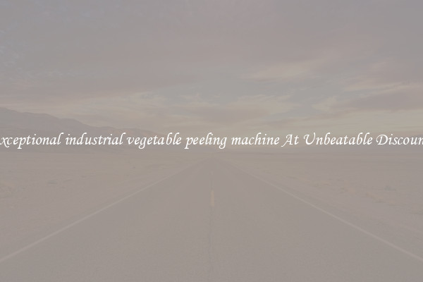 Exceptional industrial vegetable peeling machine At Unbeatable Discounts