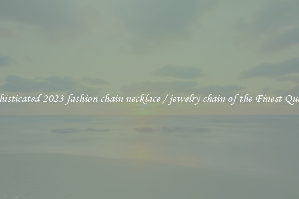 Sophisticated 2023 fashion chain necklace / jewelry chain of the Finest Quality