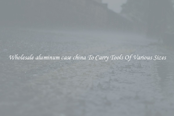 Wholesale aluminum case china To Carry Tools Of Various Sizes
