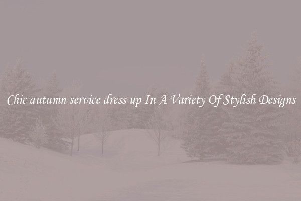 Chic autumn service dress up In A Variety Of Stylish Designs