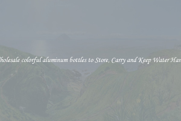 Wholesale colorful aluminum bottles to Store, Carry and Keep Water Handy