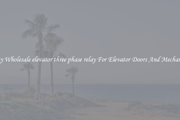 Buy Wholesale elevator three phase relay For Elevator Doors And Mechanics