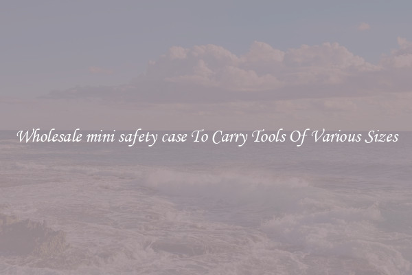 Wholesale mini safety case To Carry Tools Of Various Sizes