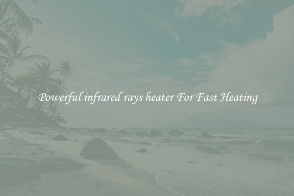 Powerful infrared rays heater For Fast Heating