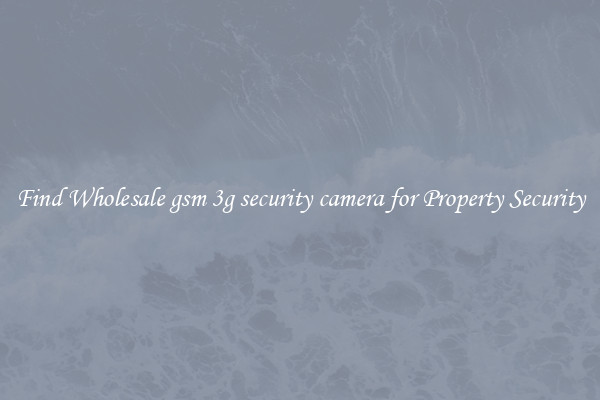 Find Wholesale gsm 3g security camera for Property Security
