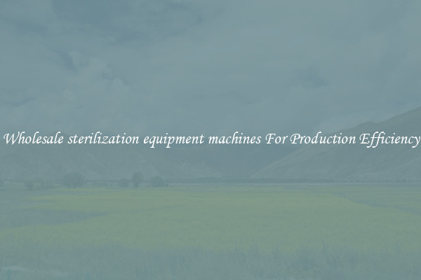 Wholesale sterilization equipment machines For Production Efficiency