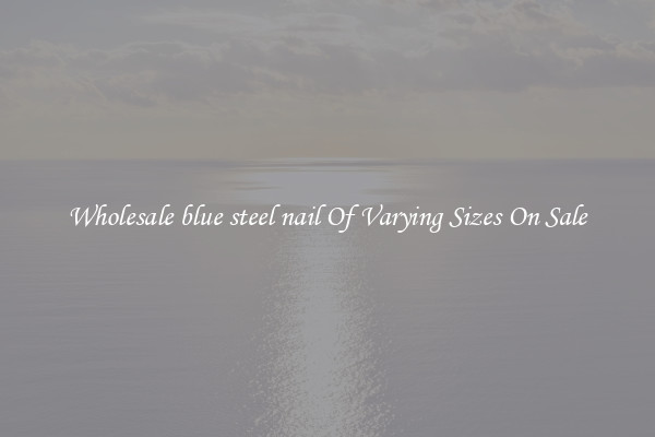 Wholesale blue steel nail Of Varying Sizes On Sale