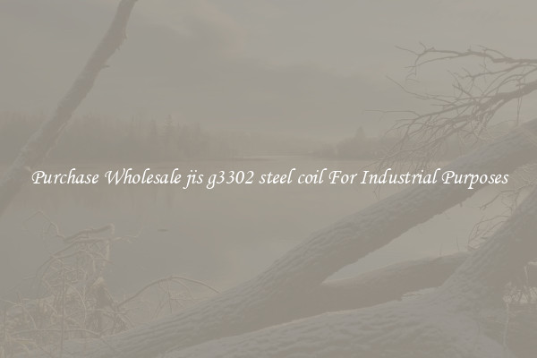 Purchase Wholesale jis g3302 steel coil For Industrial Purposes