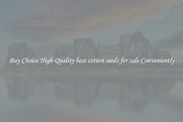 Buy Choice High-Quality best cotton seeds for sale Conveniently