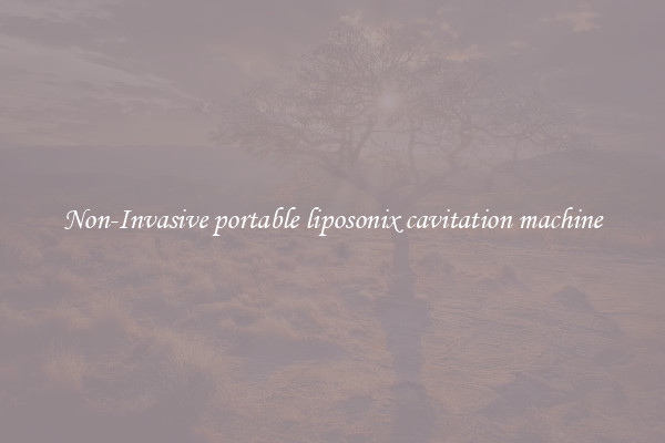 Non-Invasive portable liposonix cavitation machine